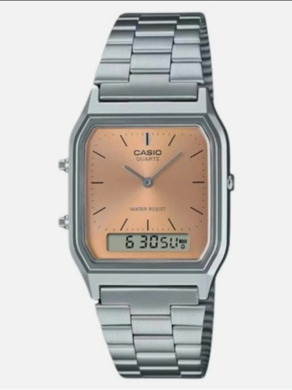 CASIO Watch Retro Digital Unisex SILVER ORIGINAL AQ-230A-4A